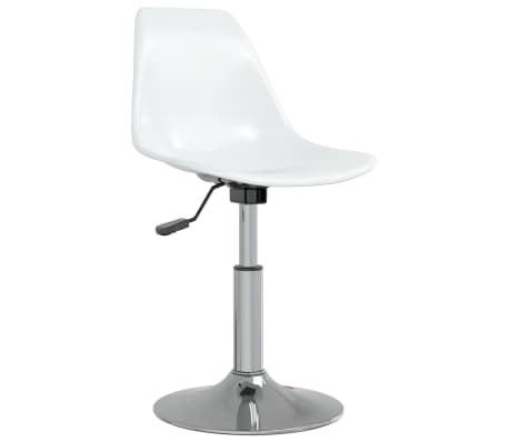 vidaXL drejelige spisebordsstole 2 stk. PP hvid