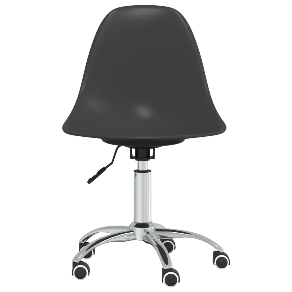 vidaXL Swivel Office Chair Light Grey PP