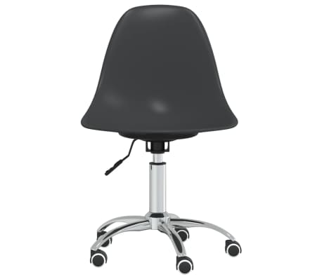 vidaXL Swivel Office Chair Light Grey PP