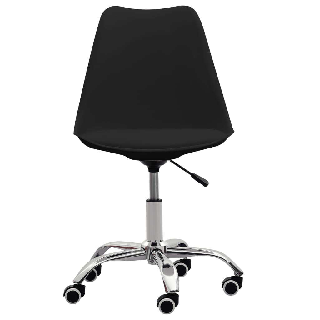 vidaXL Chaise de bureau Noir Similicuir