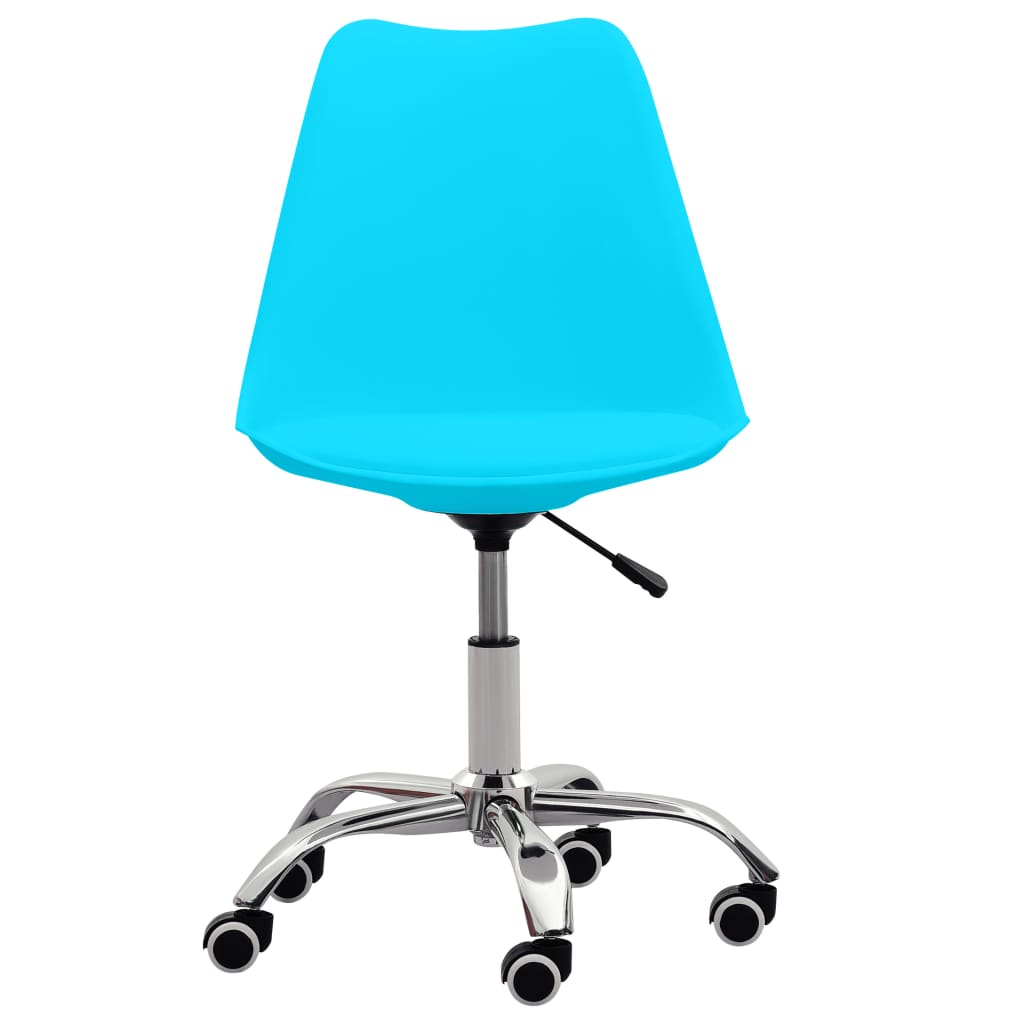 vidaXL Biuro kėdė, mėlynos spalvos, dirbtinė oda