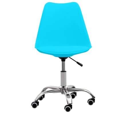 vidaXL Biuro kėdė, mėlynos spalvos, dirbtinė oda
