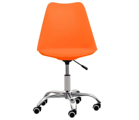 vidaXL Biuro kėdė, oranžinės spalvos, dirbtinė oda