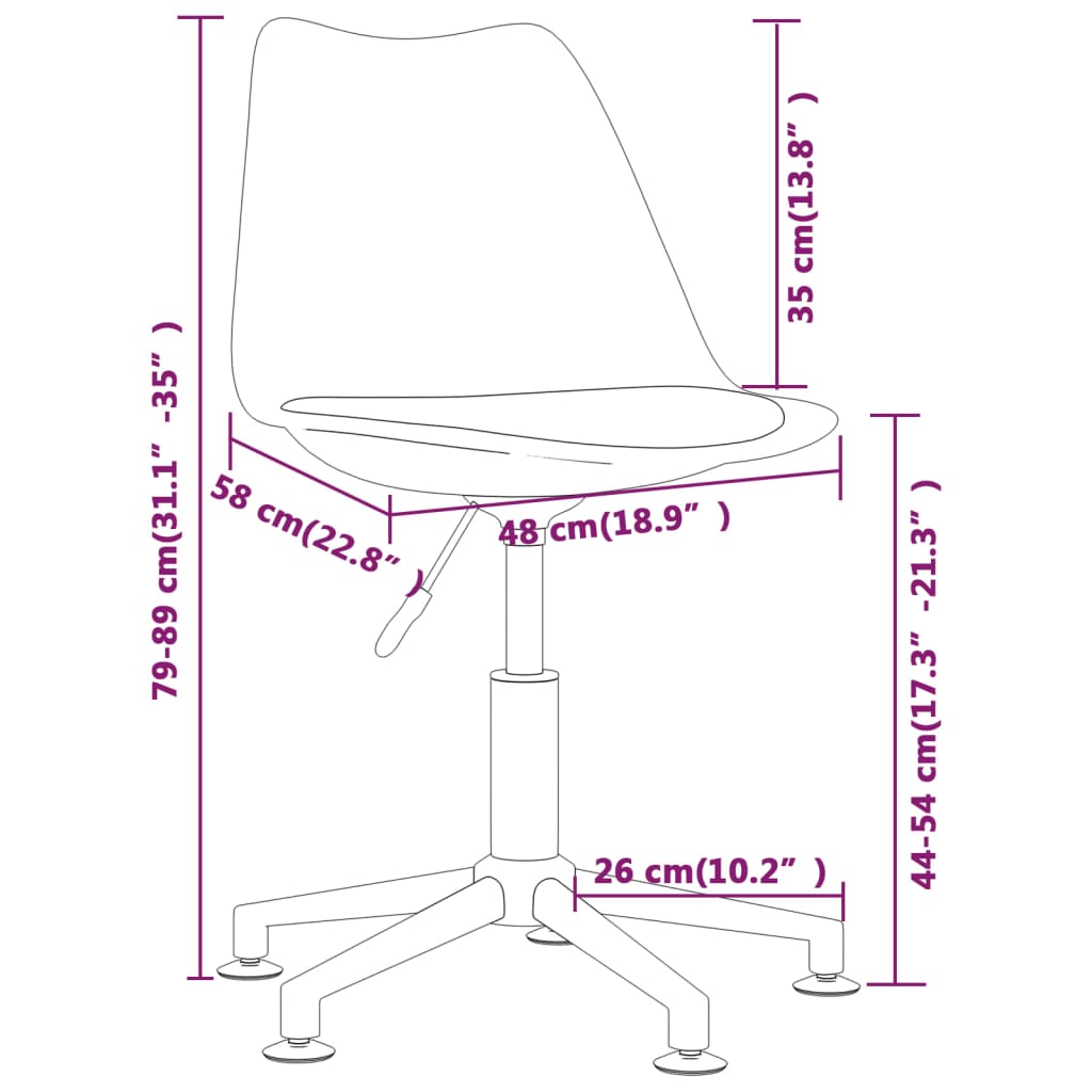 2 db türkizkék forgó műbőr étkezőszék