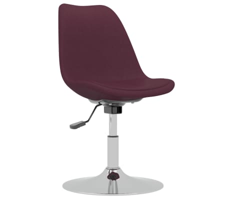 vidaXL pööratavad söögitoolid 4 tk, lilla, kangas