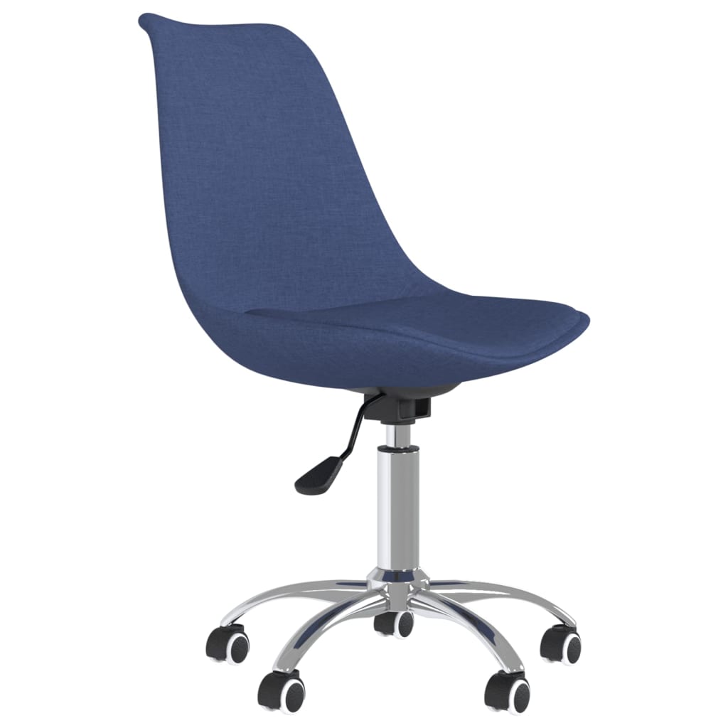 Okretna uredska stolica od tkanine plava