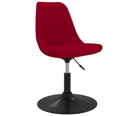 vidaXL Въртящи се трапезни столове, 4 бр, червени, кадифе