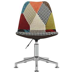 Otočné jídelní židle 2 ks patchwork textil - obrázek 4