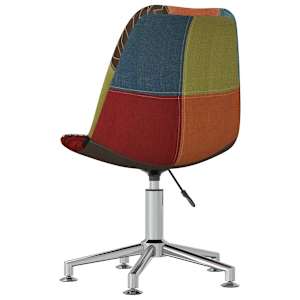 Otočné jídelní židle 2 ks patchwork textil - obrázek 5