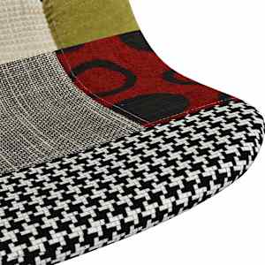 Otočné jídelní židle 2 ks patchwork textil - obrázek 7