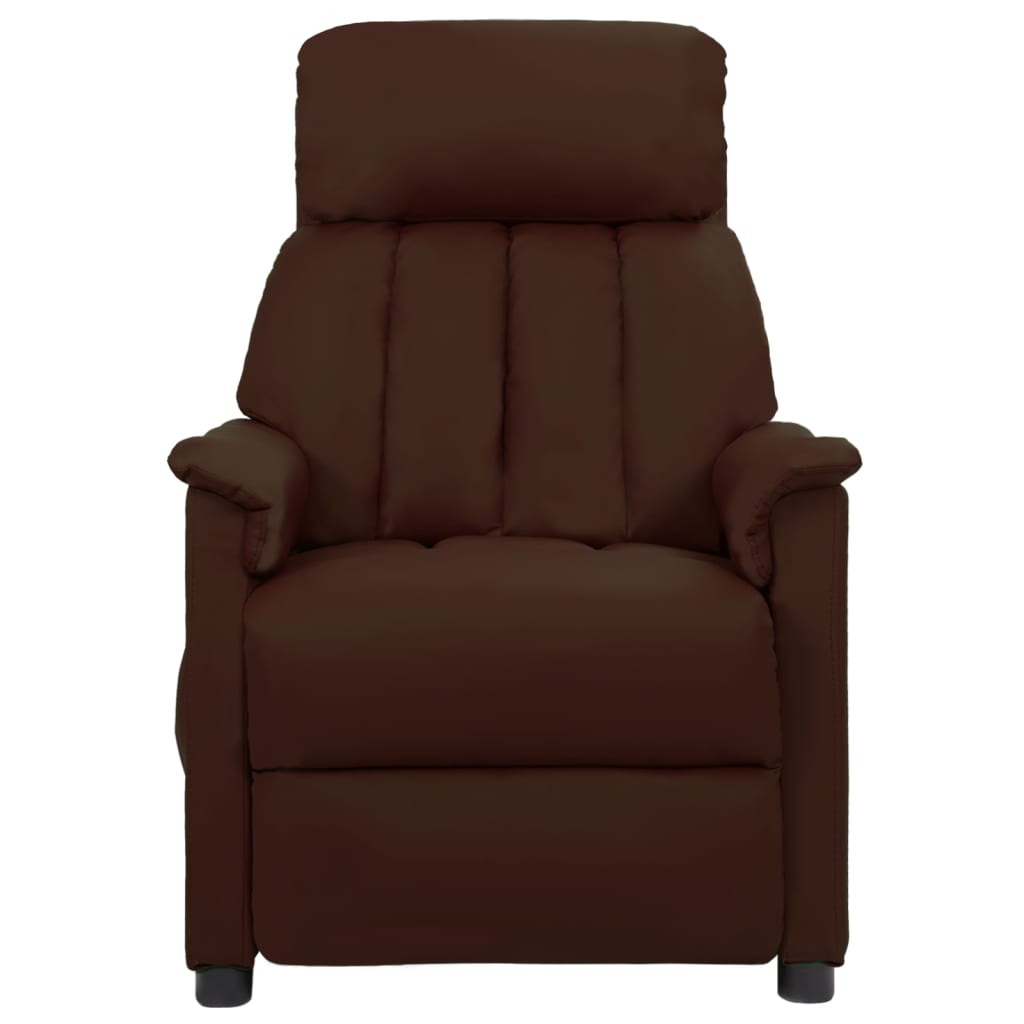 Barna műbőr dönthető szék 