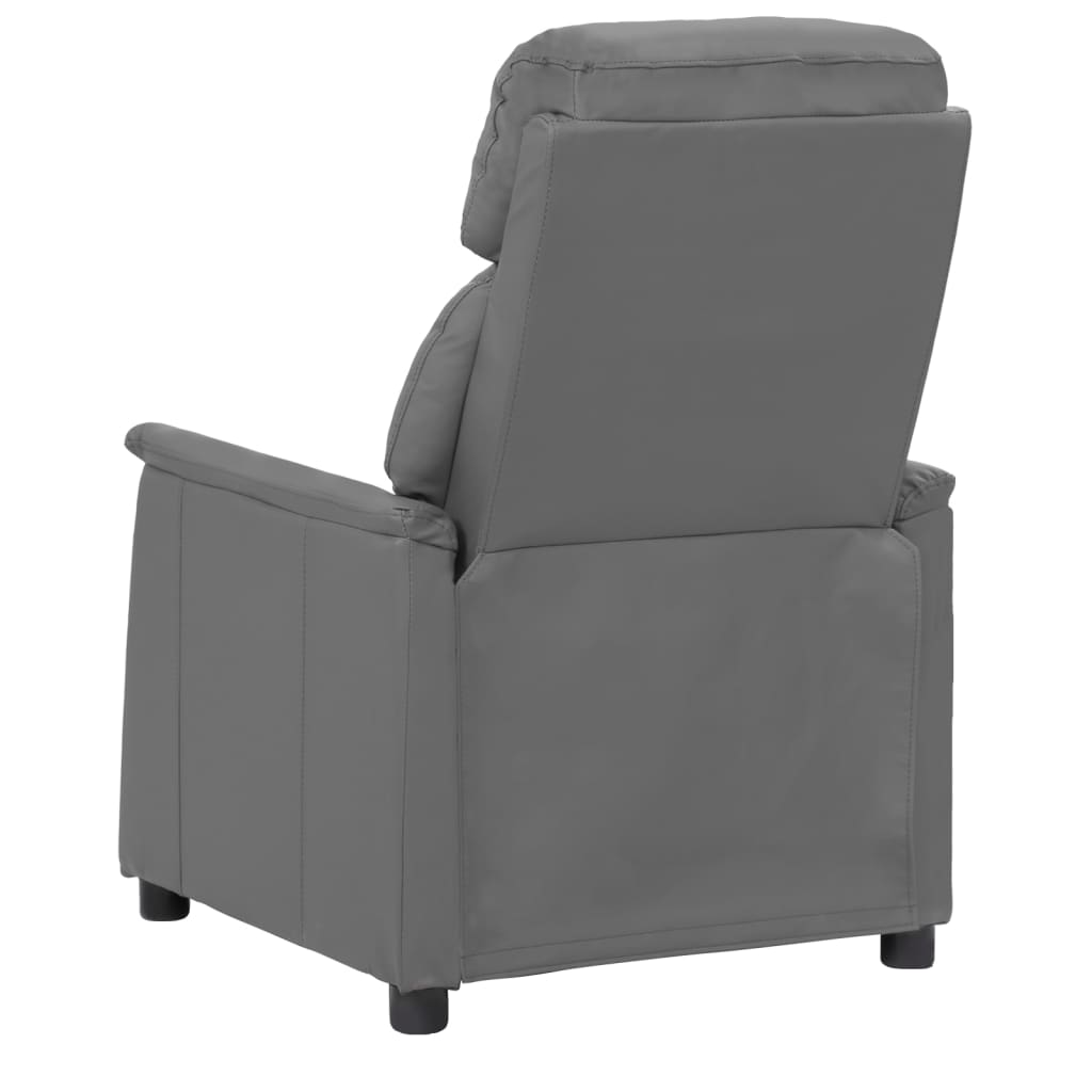 Szürke műbőr dönthető szék 