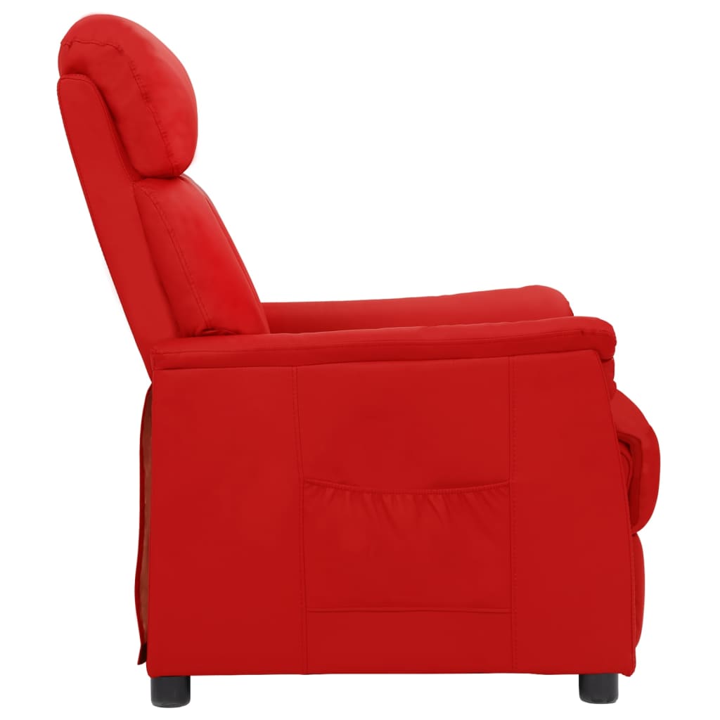 Bordó műbőr dönthető szék 