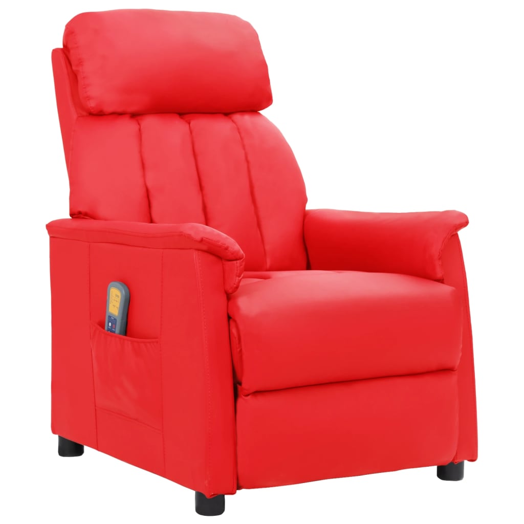 Fauteuil de massage Rouge Similicuir