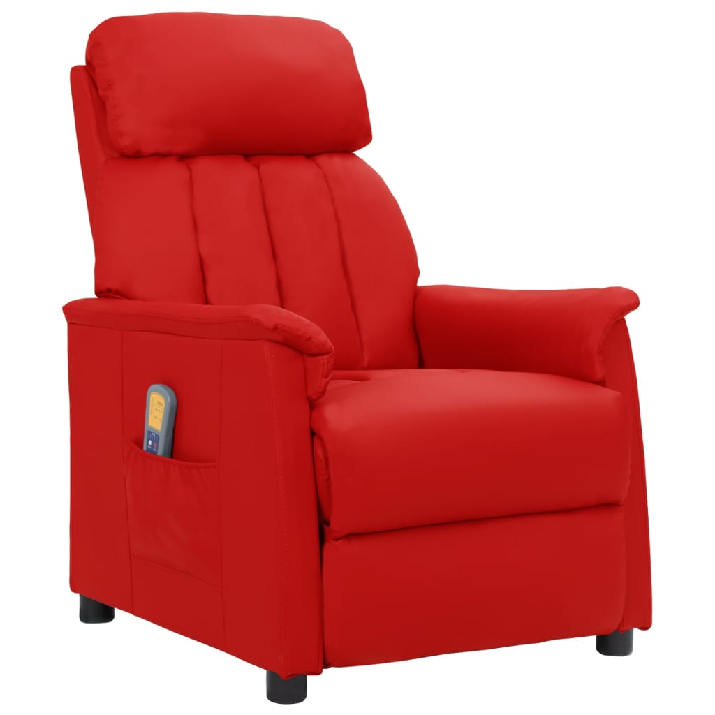 Fauteuil de massage Rouge bordeaux Similicuir