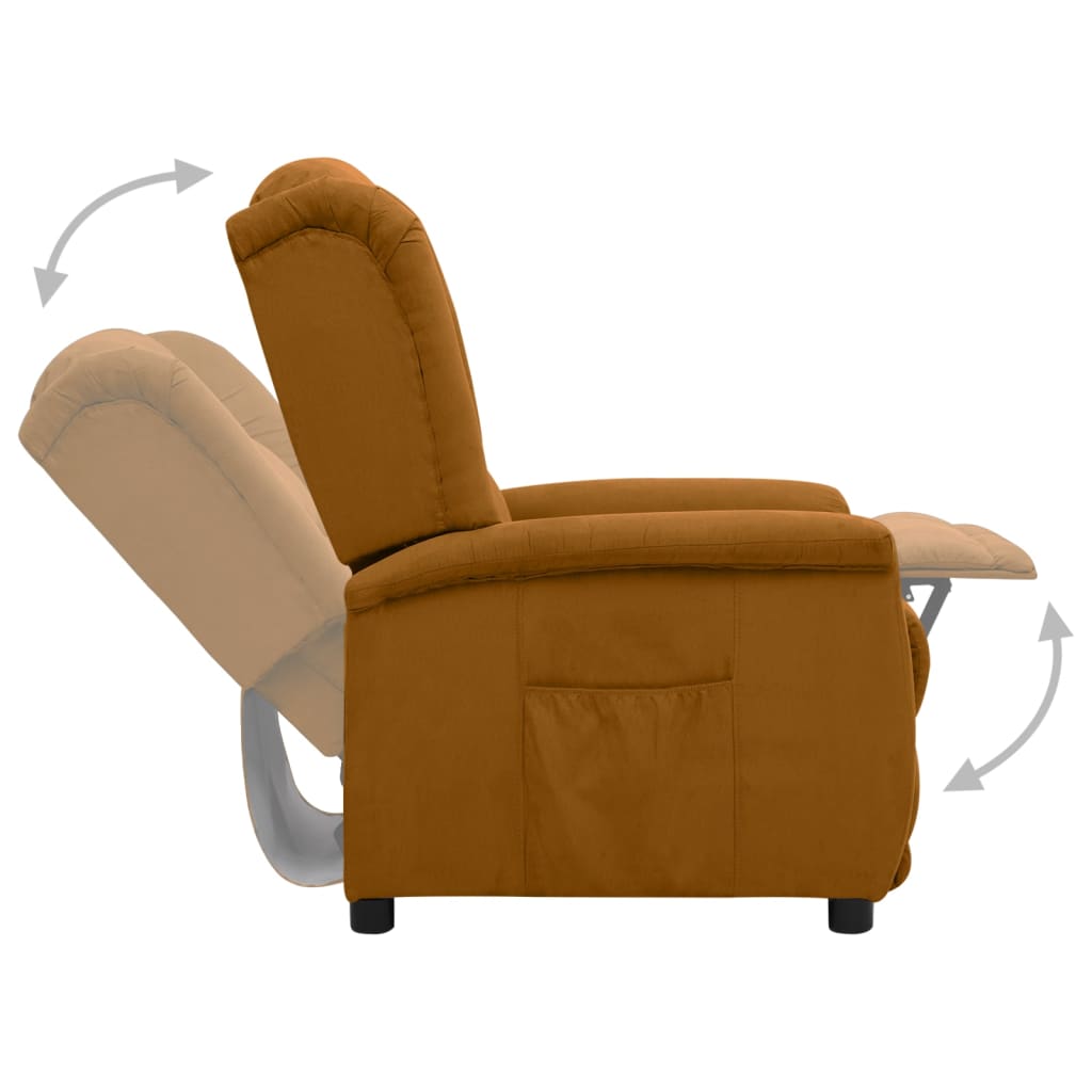 Barna mikroszálas szövet dönthető szék 