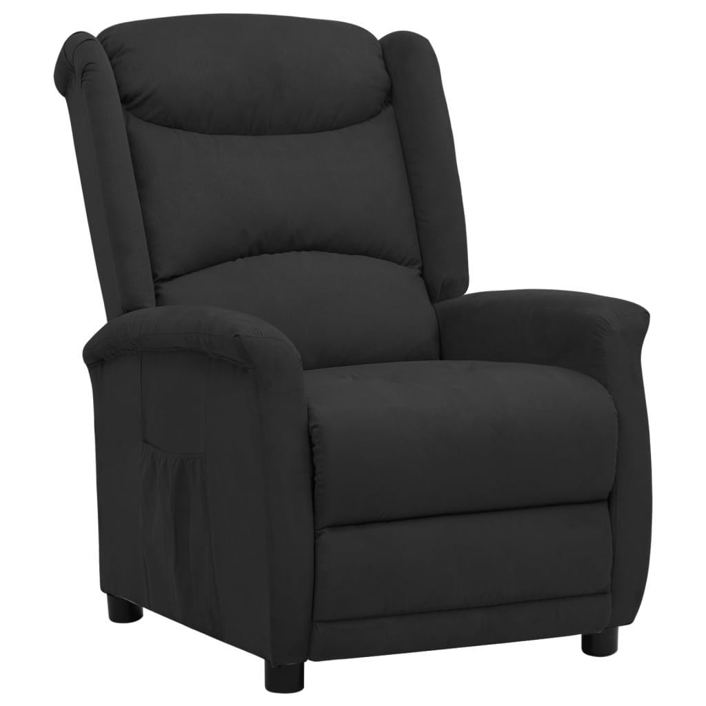 Fekete mikroszálas szövet dönthető szék 