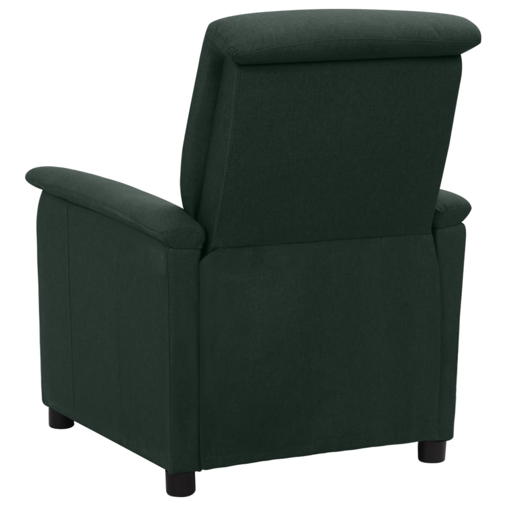 Sötétzöld szövet dönthető szék 