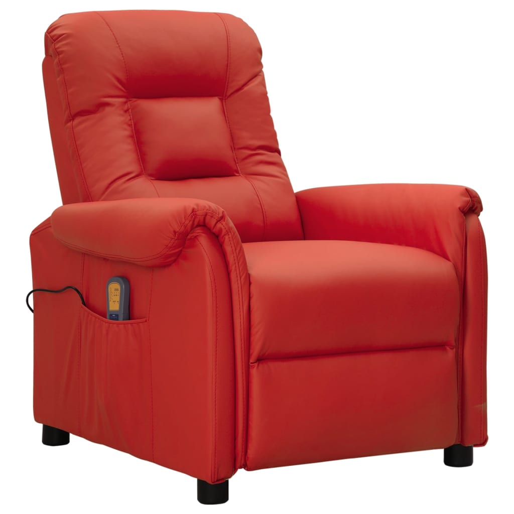 Fauteuil de massage Rouge bordeaux Similicuir