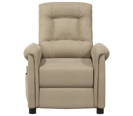 vidaXL masāžas krēsls, gaiši pelēks mikrošķiedras audums