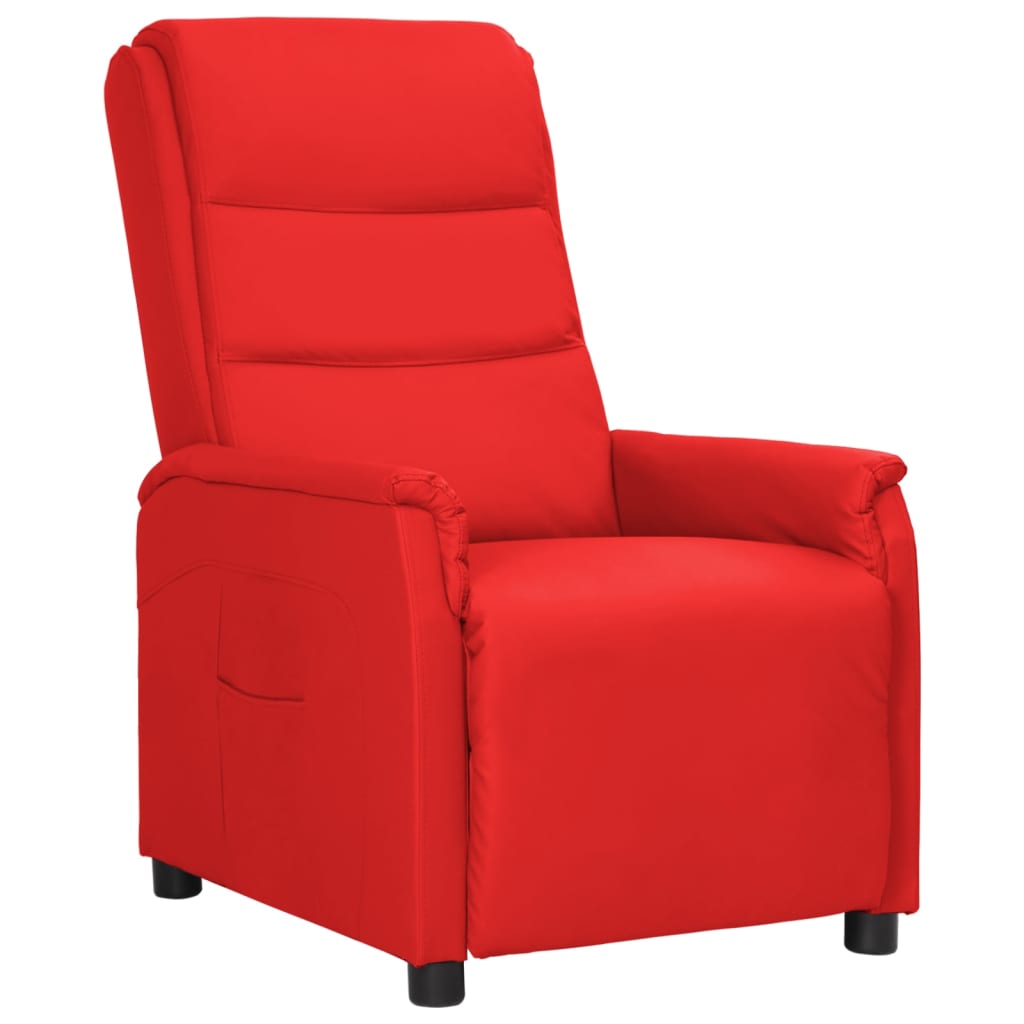 Fauteuil inclinable Rouge Similicuir