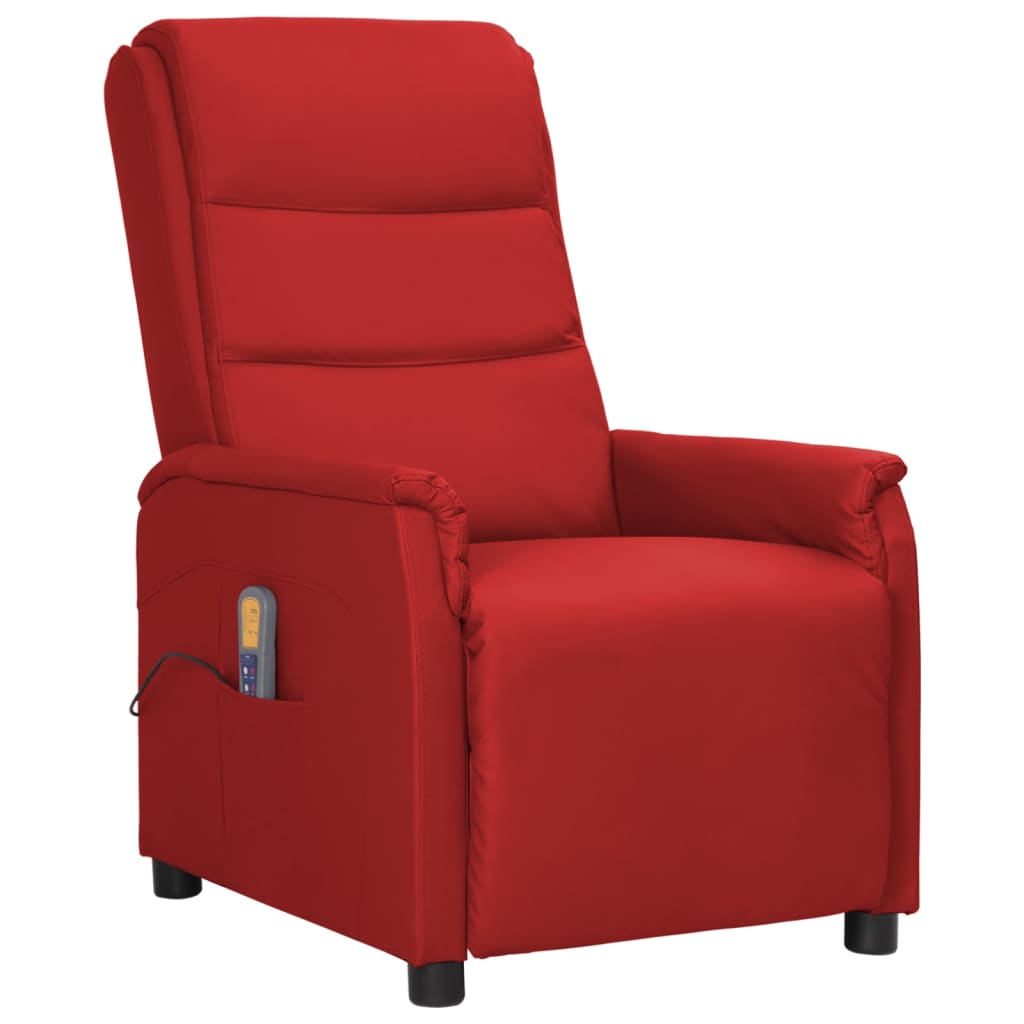 Fauteuil de massage Rouge bordeaux Similicuir