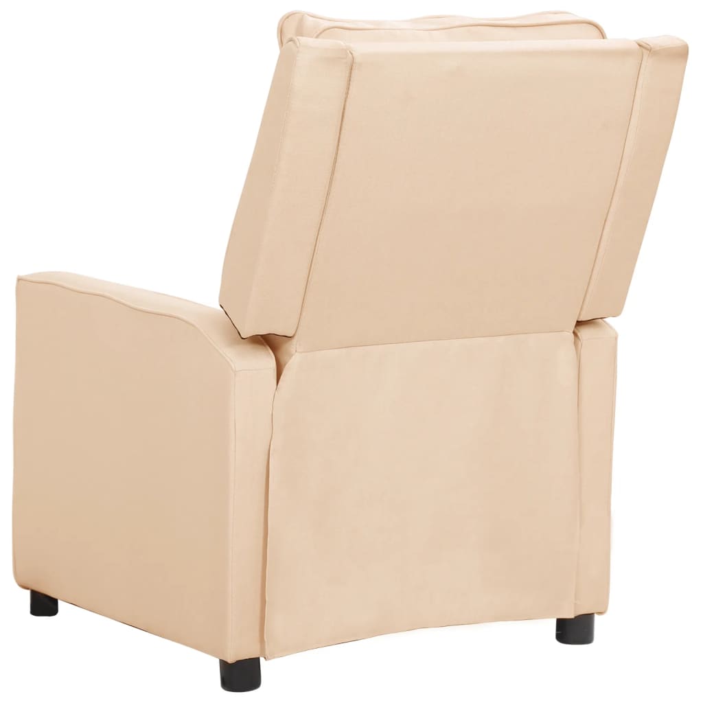Krémszínű szövet dönthető szék 