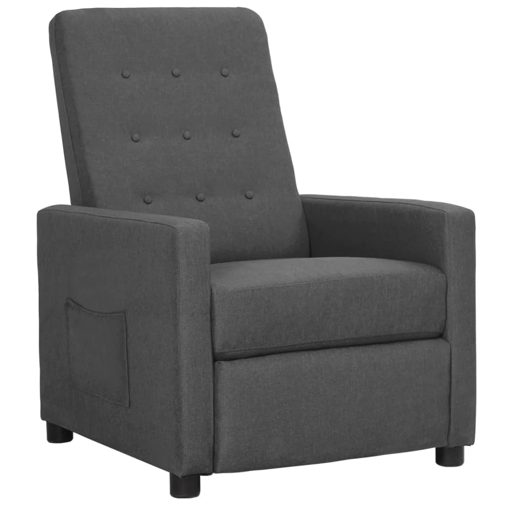 Fauteuil inclinable Gris clair Tissu