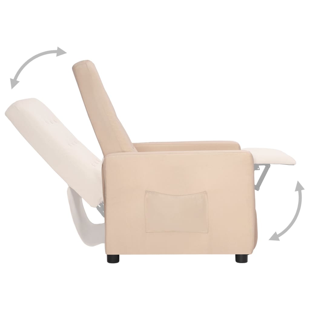 Tópszínű szövet dönthető szék 