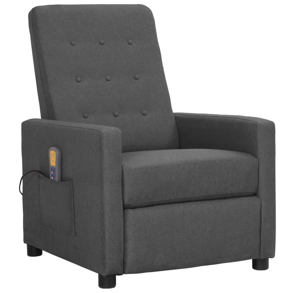 Fauteuil de massage Gris clair Tissu