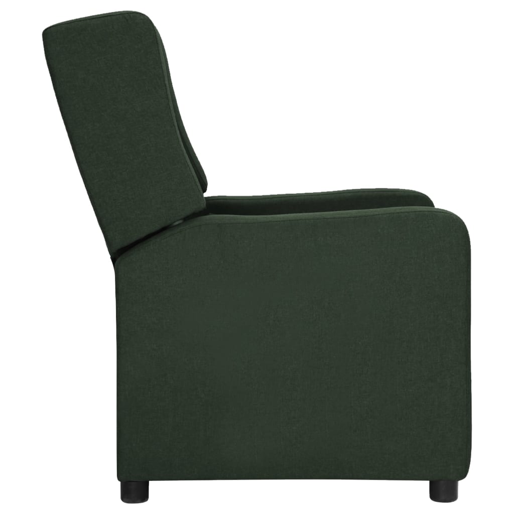 Sötétzöld szövet dönthető szék 