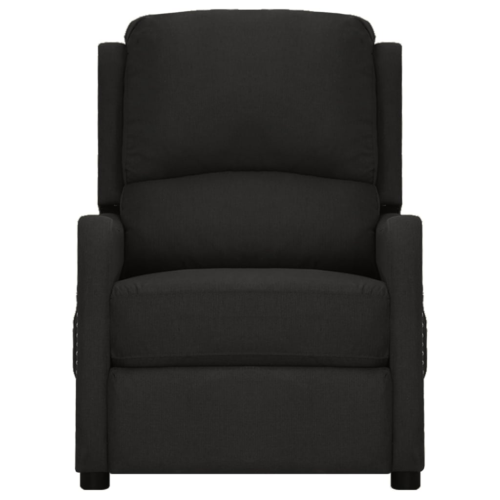 

vidaXL Fauteuil verstelbaar stof zwart