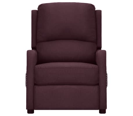 vidaXL Atlošiamas krėslas, violetinės spalvos, audinys
