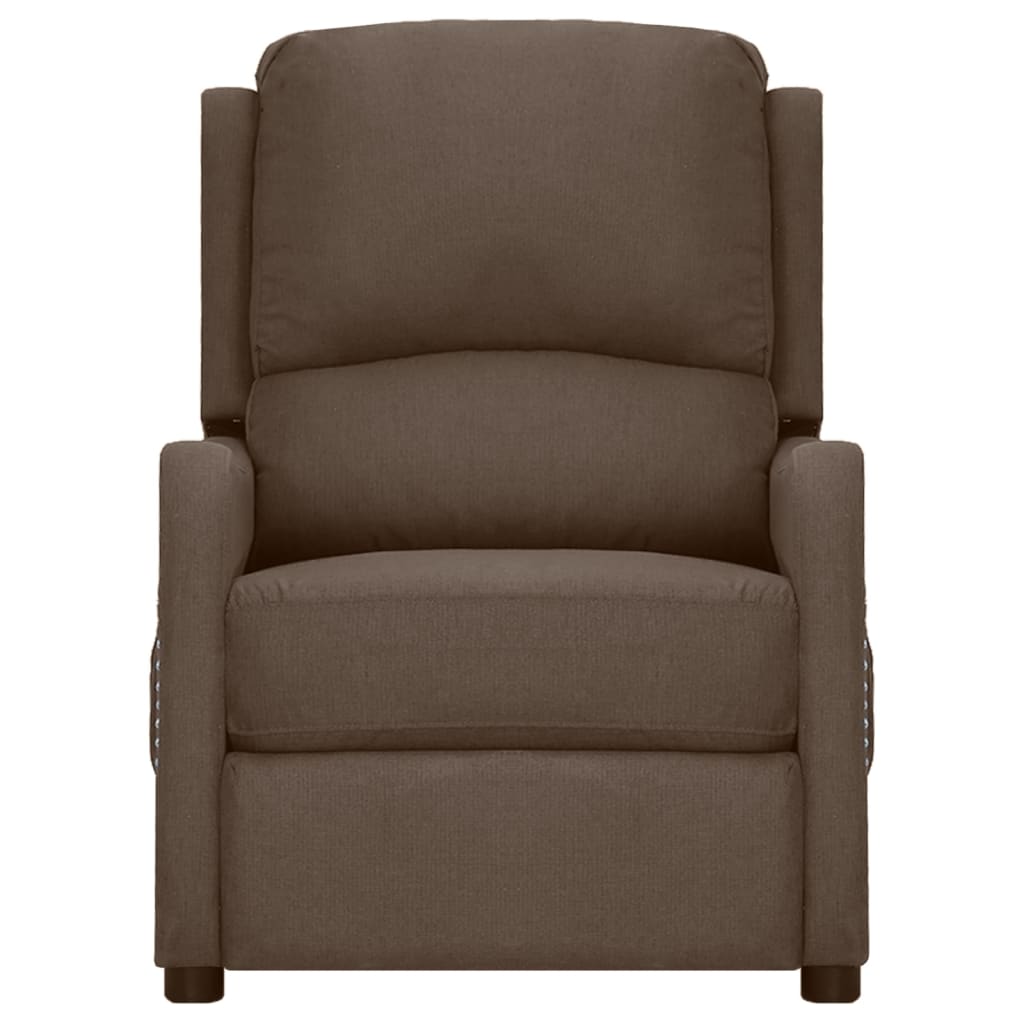 

vidaXL Fauteuil verstelbaar stof taupe