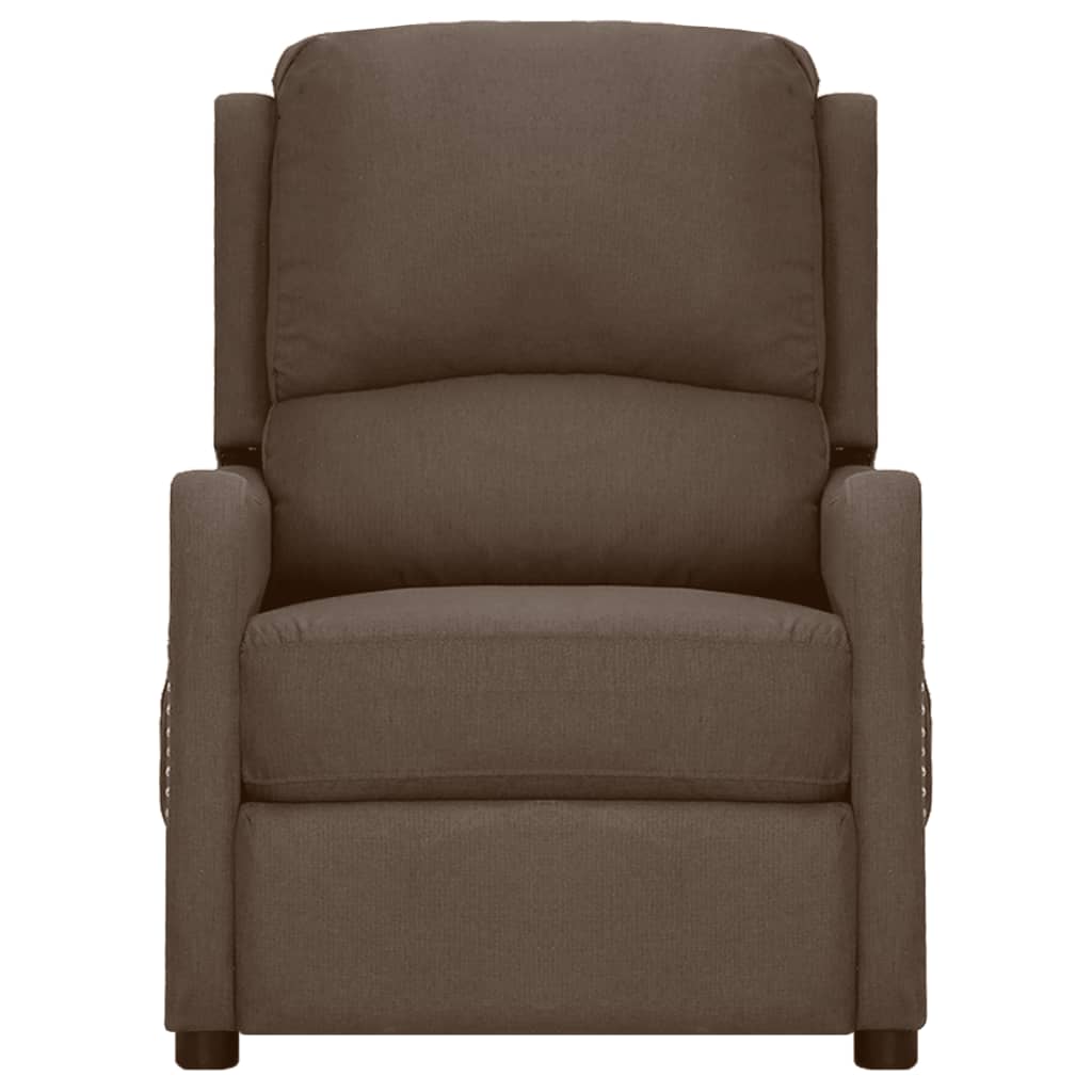 

vidaXL Massagestoel verstelbaar stof taupe