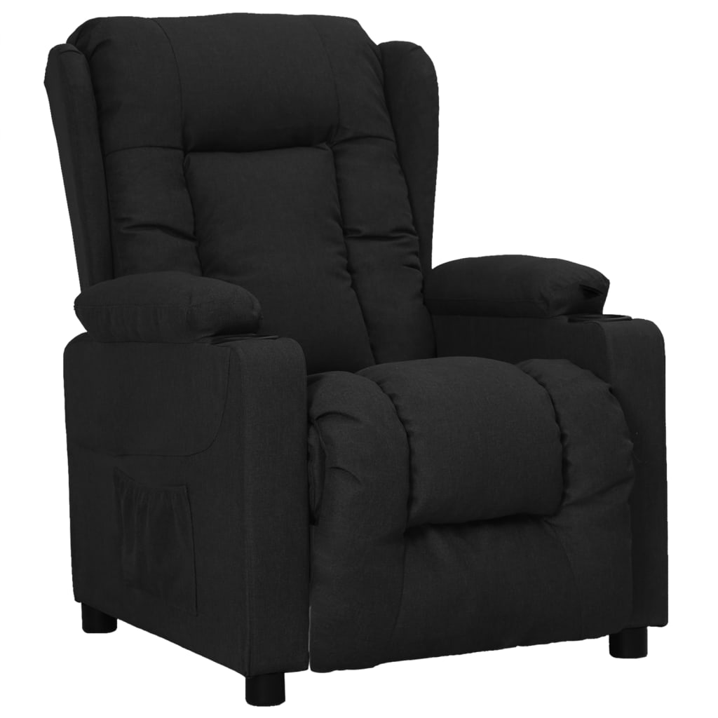 vidaXL Relaxsessel Schwarz Stoff