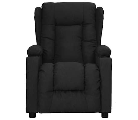 vidaXL Fauteuil verstelbaar stof zwart