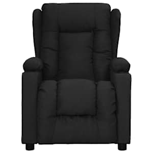 vidaXL Fauteuil verstelbaar stof zwart