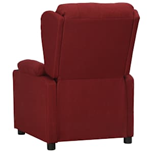 Polohovací křeslo vínové textil - obrázek 3