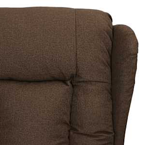 Polohovací křeslo hnědé textil - obrázek 6