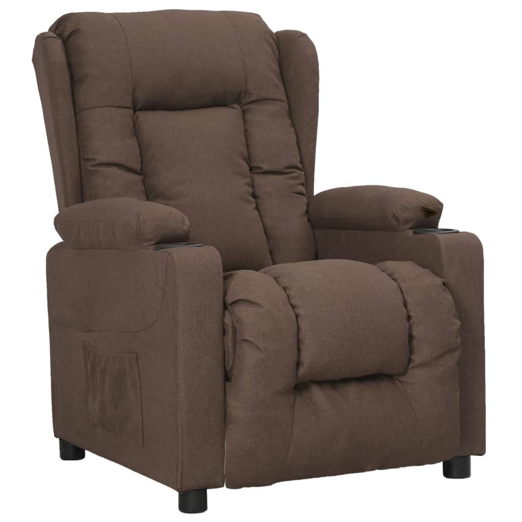 vidaXL Relaxsessel Taupe Stoff