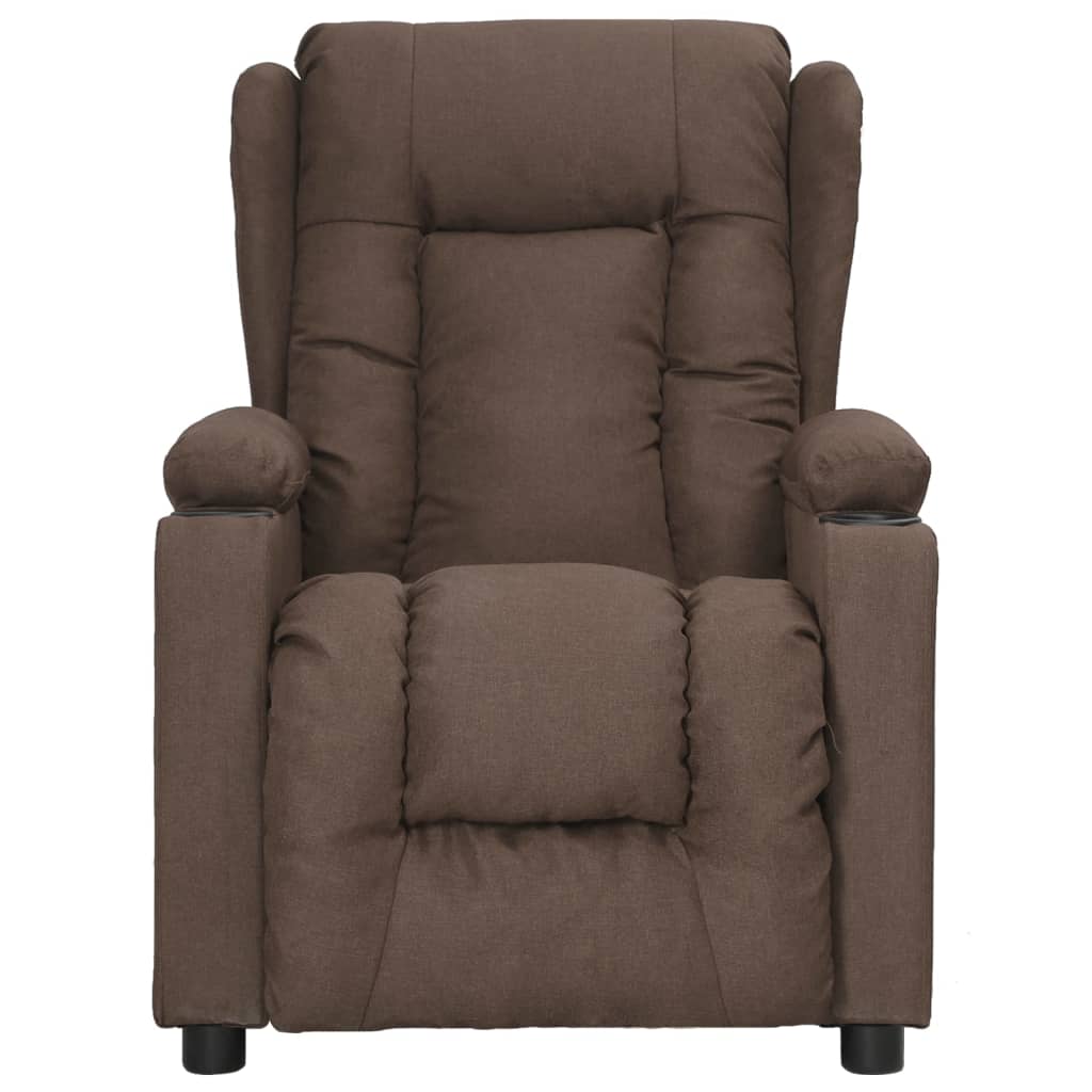 

vidaXL Fauteuil verstelbaar stof taupe