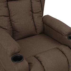 Polohovací křeslo taupe textil - obrázek 5