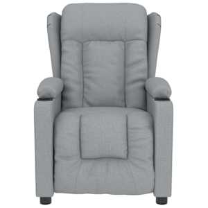 vidaXL Massagesessel Hellgrau Stoff