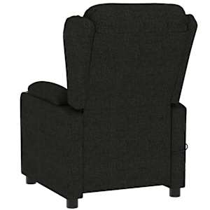 Masážní křeslo černé textil - obrázek 5