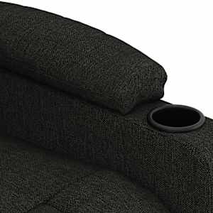 Masážní křeslo černé textil - obrázek 8