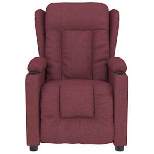 Masážní křeslo vínové textil - obrázek 3