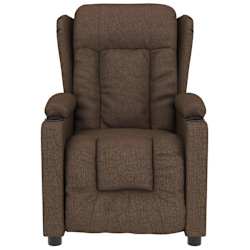 vidaXL Massagesessel Braun Stoff