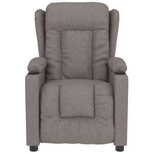 vidaXL Massagesessel Taupe Stoff