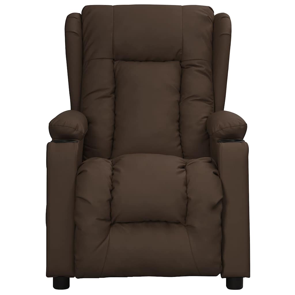 vidaXL Massagestoel kunstleer bruin